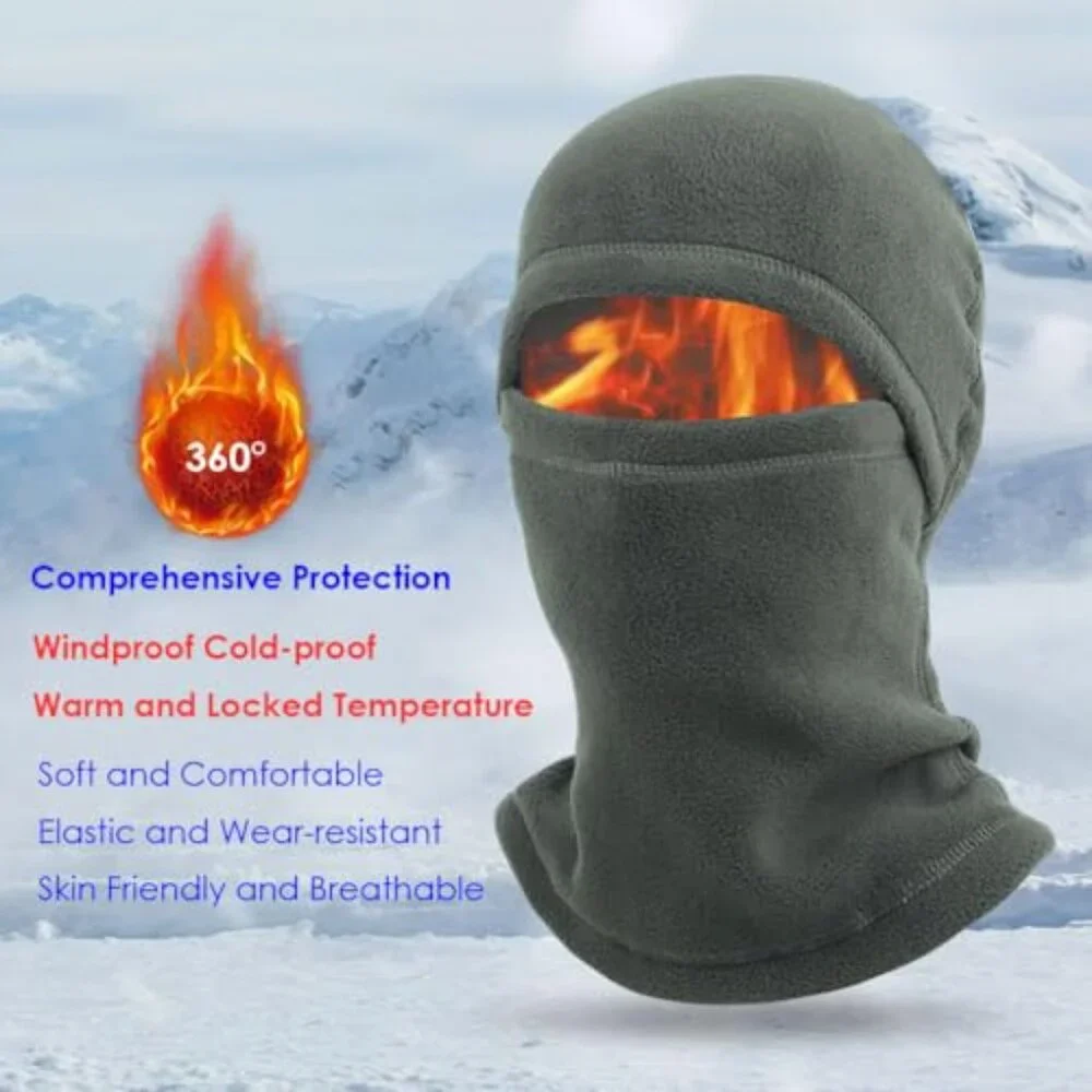 Thermal Fleece Balaclava Ski Mask Winter Warm Face Cover Unisex Fit_4